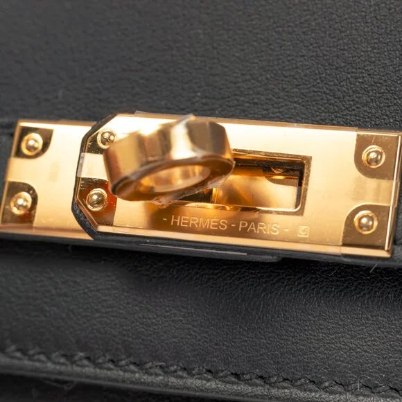Hermes Kelly Moove Black Swift Leather GHW Shoulder Bag - Picture 11 of 16